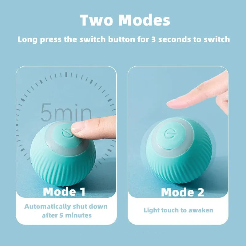 Smart Interactive Rolling Ball for Cats - Automatic Electronic Toy for Indoor Play