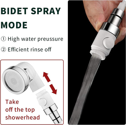 Sink Faucet Sprayer Attachment for Tub Faucets - Versatile Shower Head Set for Dog Bathing and Household Use in Laundry, Bathroom, and Kitchen