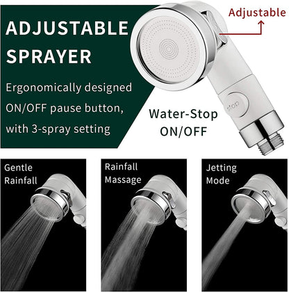 Sink Faucet Sprayer Attachment for Tub Faucets - Versatile Shower Head Set for Dog Bathing and Household Use in Laundry, Bathroom, and Kitchen